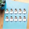 Set 50 thẻ giấy có chân cắm-bé TRAI cử nhân (MẪU 8-trái tim hồng).