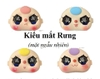 Mặt BABY THREE 100% kt 8x6x2cm - mắt RƯNG (mặt ngẫu nhiên)-chiếc.