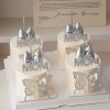 Set 5 bướm nhựa gắn ngọc trai -MÀU BẠC.
