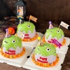 Hộp 15 mũ mini gắn bông (gắn sẵn) trang trí bánh -chủ đề Halloween.