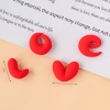 Chữ silicon-LOVE đỏ (size TO 4cm).