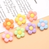 Set 10 hoa đào nhựa 5 cánh mix màu (kt 2.7x2.6cm).