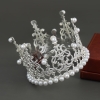Vương miện đại tròn nhựa-bạc (đường kính 12cm).