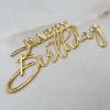 Set 10 mica HPBD (gạch chân dưới chữ happy)-Vàng.
