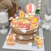 Combo 2 set giấy - capybara khinh khí cầu, hộp quà.9917