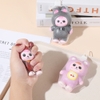 Tượng nhựa cao su mềm- BABY THREE dáng đứng (tai gấu) (màu ngẫu nhiên).