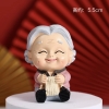Tượng sứ -BÀ đan len.