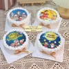 Combo 12 bảng tròn chủ đề trung thu (đường kính 8cm).