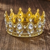 Vương miện VÀNG đính đá  - bạc (đk 8.2cm x cao 4.5cm).