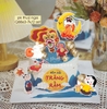 Combo 2 set giấy trung thu -rước đèn (hằng nga ngồi trăng, cá chép, múa lân) MẪU 1.