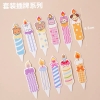 Combo 5 set giấy - nến kute con vật (60 cây cắm hình nến).
