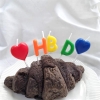 Vỉ nến chữ Happy birthday viết tắt ❤HBD❤-màu ĐỎ-VÀNG-XANH-TÍM.