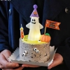 Hộp 15 mũ mini gắn bông (gắn sẵn) trang trí bánh -chủ đề Halloween.