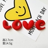Chữ silicon-LOVE đỏ (size 2.7cm).