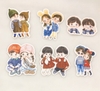 Set 12 thẻ giấy đôi em bé mix mẫu.