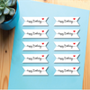 Set 50 bảng giấy-chữ tiếng anh Happy birthday (dạng chữ mảnh và 1 trái tim đỏ).