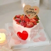 Combo 12 thẻ trái tim HPBD giấy-MÀU NÂU  (SIZE TO 7.5cm x8.5cm).