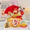 Combo 2 set giấy  - chủ đề tiền (tiền đô, túi tiền, hũ tiền HPBD).