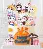 Combo 2 set giấy-LABUBU mẫu 4- có labubu đội vương miện).