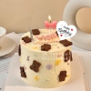 Set 60 thẻ trái tim HPBD giấy - MÀU TRẮNG (SIZE NHỎ 6.5x3.5cm).