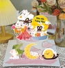 Combo 2 set giấy trung thu - thỏ, bánh, thuyền và hằng nga MẪU 11.