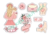 Combo 2 set giấy - Mẹ bé và hoa (MOM)  (mua 1 tặng 1).