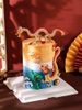 Tượng rồng nhựa lượn sóng -màu vàng đỏ.