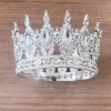 Vương miện BẠC đính đá - đá màu trắng SIZE TO (đk 12.5cm) (chú ý size to).