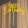 Set 10 mica HPBD (gạch chân dưới chữ happy)-Vàng.