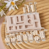 Khuôn silicon-hình nhiều khối lego mix dáng.