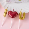 Nến I ❤️ U (vỉ)-MÀU VÀNG.