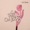 Mica LOVE YOU MOM và Bông hoa (2  lớp).