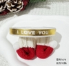 Ruybang I love you chữ trắng nền VÀNG (1cm x 10m).