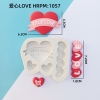 Bộ 4 khuôn silicon gấu tình tình yêu.