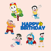 Combo 2 set giấy - Doremon xuka nobita xeko chaien (mẫu mới).