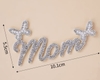 Set 5 chữ mom mảnh gắn hạt.