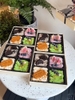 Set 10 hộp 4 ngăn có khay nhựa (vỏ màu trắng) size 18cm x 18cm x 6cm.
