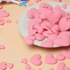 Hộp 100gam- kẹo gum tim đường màu HỒNG (mix 4 size).