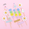Combo 2 set giấy - mix chi tiết (hoa, tim, ngôi sao, mũ, chữ HPBD).