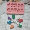 Khuôn silicon -SỐ to hoa văn (kt cao khoảng 6cm).