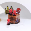 Set 5 lâu đài giấy dáng ngang (màu đen-cam).