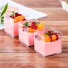 Set 50 cốc vuông nhựa cứng size nhỏ (kt 4.2cm x 4.8cm) LC-4248.