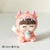 Tượng silicon-bé rồng HỒNG.
