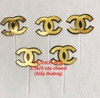 CAM-Set 5 cây chanel màu vàng (giấy thường).