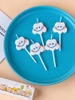 Vỉ 5 cây nến hình đám mây cười.