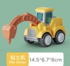 Xe Xúc màu vàng-nâu-xanh (nhựa đẹp, có cost chạy được).