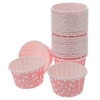 Set 50 cốc cupcake caro - HỒNG.