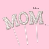 Set 5 Chữ MOM gắn hạt nhựa (trắng)9131.