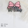 Cây HPBD nơ giấy-hồng chữ đen.