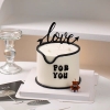 Set cắm xốp-trái tim đỏ chữ love for you đen.